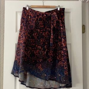 Anthropologie Maeve A line wrap skirt XL